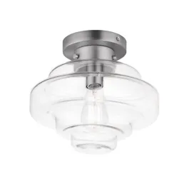 Maxim Lighting Harbor 1-Light Flush Mount - 120V - Satin Nickel