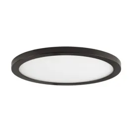 Maxim Lighting Wafer 15" Round LED Flush Mount - 3000K - 120-277V - Bronze