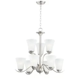 Maxim Lighting Vital 9-Light Chandelier - 120V - Satin Nickel