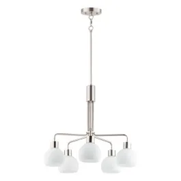 Maxim Lighting Coraline 5-Light Chandelier - 120V - Satin Nickel
