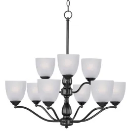 Maxim Lighting Stefan 9-Light Chandelier - 120V - Black