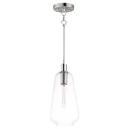 Maxim Lighting Babylon 8" 1-Light Pendant - 120V - Satin Nickel