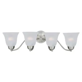 Maxim Lighting Basix 4-Light Bath Vanity Light - 120V - Satin Nickel