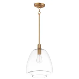 Maxim Lighting Babylon 12" 1-Light Pendant - 120V - Satin Brass