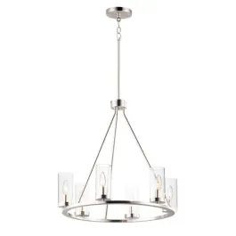Maxim Lighting Sentinel 6-Light Chandelier - 120V - Satin Nickel
