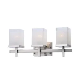 Maxim Lighting Tetra 3-Light Bath Vanity Light - 120V - Satin Nickel