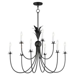 Maxim Lighting Paloma 9-Light Chandelier - 120V - Anthracite