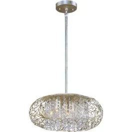 Maxim Lighting Arabesque 7-Light Pendant - 120V - Golden Silver