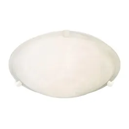 Maxim Lighting Malaga 16" 3-Light Flush Mount - Marble Glass Shade - 120V - White