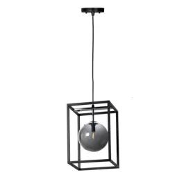 Maxim Lighting Fluid 10" 1-Light Pendant - 120V - Black / Polished Chrome