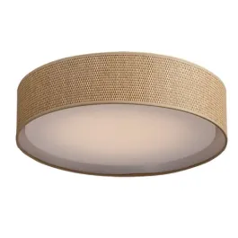 Maxim Lighting Prime 28W 20" LED Flush Mount - 3000K - 1,700 Lumens - 120-277V - Grass Cloth