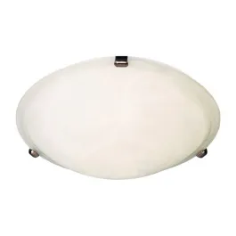 Maxim Lighting Malaga 16" 3-Light Flush Mount - Marble Glass Shade - 120V - Oil Rubbed Bronze