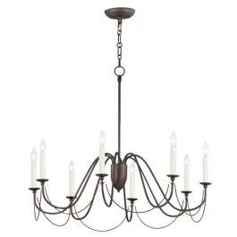Maxim Lighting Plumette 8-Light Chandelier - 120V - Chestnut Bronze