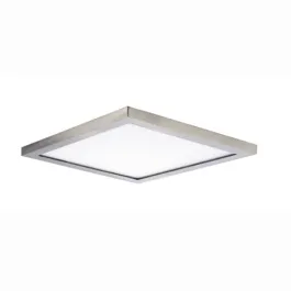 Maxim Lighting Wafer 15" Square LED Flush Mount - 3000K - 120-277V - Satin Nickel