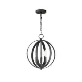 Maxim Lighting Provident 14.5" 3-Light Chandelier - 120V - Black