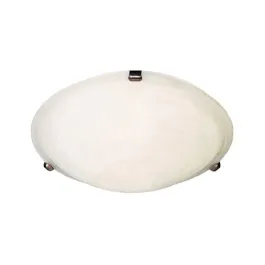 Maxim Lighting Malaga 13" 2-Light Flush Mount - Marble Glass Shade - 120V - Oil Rubbed Bronze