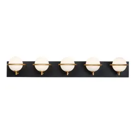 Maxim Lighting Revolve 5-Light Bath Vanity Light - 120V - Black / Gold