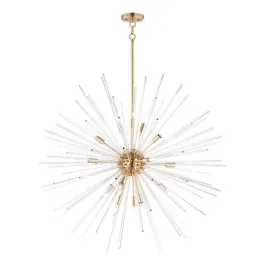 Maxim Lighting Polaris 16-Light Pendant - 120V - Satin Brass