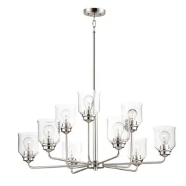 Maxim Lighting Acadia 9-Light Chandelier - 120V - Satin Nickel
