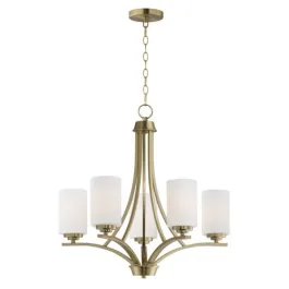 Maxim Lighting Deven 5-Light Chandelier - 120V - Satin Brass