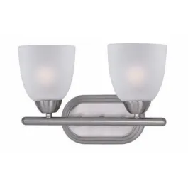 Maxim Lighting Axis 2-Light Bath Vanity Light - 120V - Satin Nickel