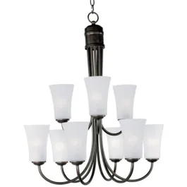 Maxim Lighting Logan 9-Light Chandelier - 120V - Oil Rubbed Bronze