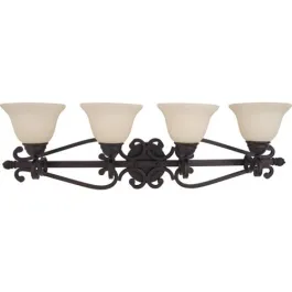 Maxim Lighting Manor 4-Light Bath Vanity Light - 120V - Oil Rubbed Bronze