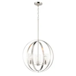 Maxim Lighting Sentinel 3-Light Pendant - 120V - Satin Nickel