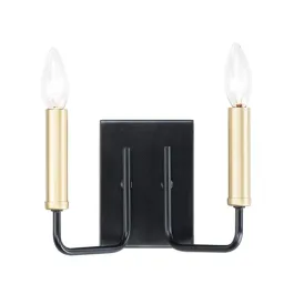 Maxim Lighting Sullivan 2-Light Vanity Light - 120V - Black / Gold