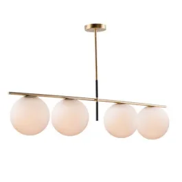 Maxim Lighting Vesper 4-Light Pendant - 120V - Satin Brass / Black