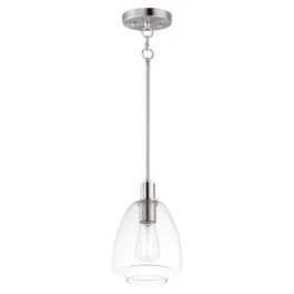 Maxim Lighting Babylon 1-Light Mini Pendant - 120V - Satin Nickel