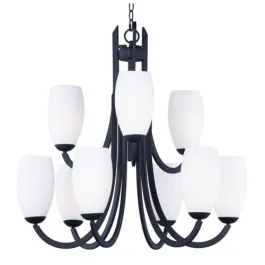 Maxim Lighting Taylor 9-Light Chandelier - 120V - Textured Black