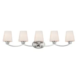 Maxim Lighting Shelter 5-Light Bath Vanity Light - 120V - Satin Nickel