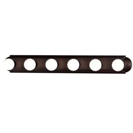 Maxim Lighting Essentials 6-Light Racetrack Vanity Light - 120V - Oil Rubbed Bronze