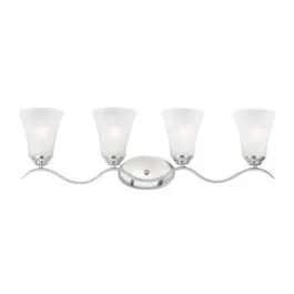 Maxim Lighting Vital 4-Light Bath Vanity Light - 120V - Satin Nickel