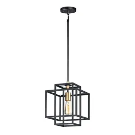 Maxim Lighting Liner 1-Light Pendant - 120V - Black / Satin Brass