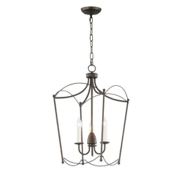 Maxim Lighting Plumette 3-Light Pendant - 120V - Chestnut Bronze