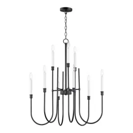 Maxim Lighting Tux 9-Light Chandelier - 120V - Black