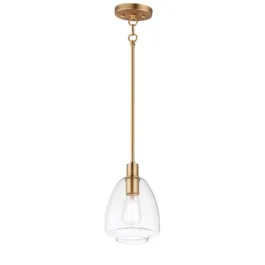Maxim Lighting Babylon 1-Light Mini Pendant - 120V - Satin Brass