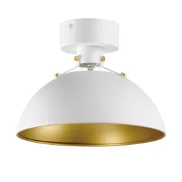 Maxim Lighting Dawn 1-Light Flush Mount - 120V - White / Satin Brass