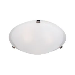 Maxim Lighting Malaga 13" 2-Light Flush Mount - Frosted Glass Shade - 120V - Oil Rubbed Bronze