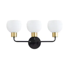 Maxim Lighting Coraline 3-Light Bath Vanity Light - 120V - Bronze / Satin Brass
