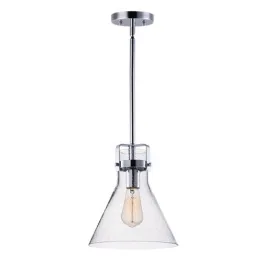 Maxim Lighting Seafarer 10" 1-Light Pendant - 120V - Polished Chrome