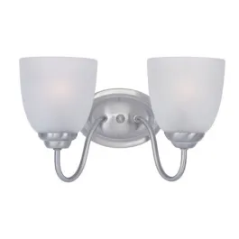 Maxim Lighting Stefan 2-Light Bath Vanity Light - 120V - Satin Nickel