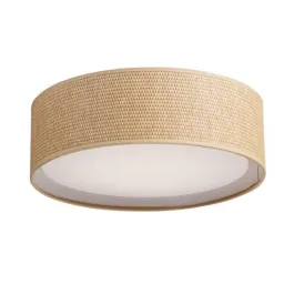 Maxim Lighting Prime 18W 16" LED Flush Mount - 3000K - 1,200 Lumens - 120-277V - Grass Cloth