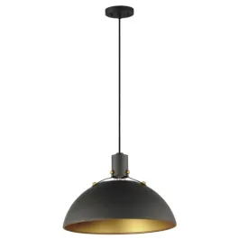 Maxim Lighting Dawn 20" Pendant - 120V - Antique Brass / Black