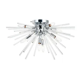 Maxim Lighting Polaris 8-Light Flush Mount - 120V - Polished Chrome