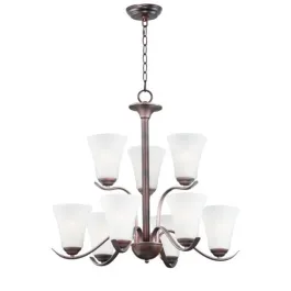 Maxim Lighting Vital 9-Light Chandelier - 120V - Oil Rubbed Bronze