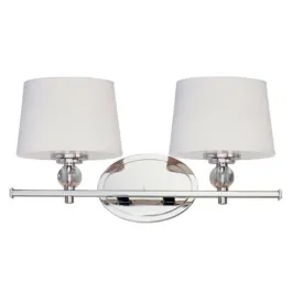 Maxim Lighting Rondo 2-Light Bath Vanity Light - 120V - Polished Nickel