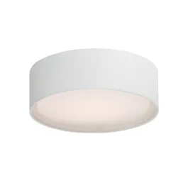 Maxim Lighting Prime 18W 16" LED Flush Mount - 3000K - 1,200 Lumens - 120-277V - White Linen
